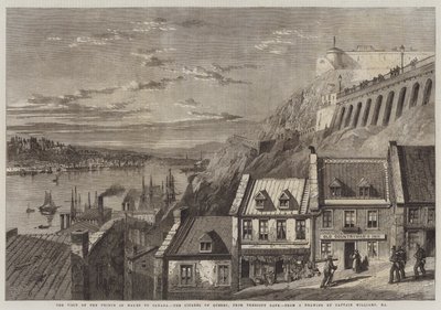 La visita del Principe di Galles in Canada, la Cittadella di Quebec, da Prescott Gate da Richard Principal Leitch